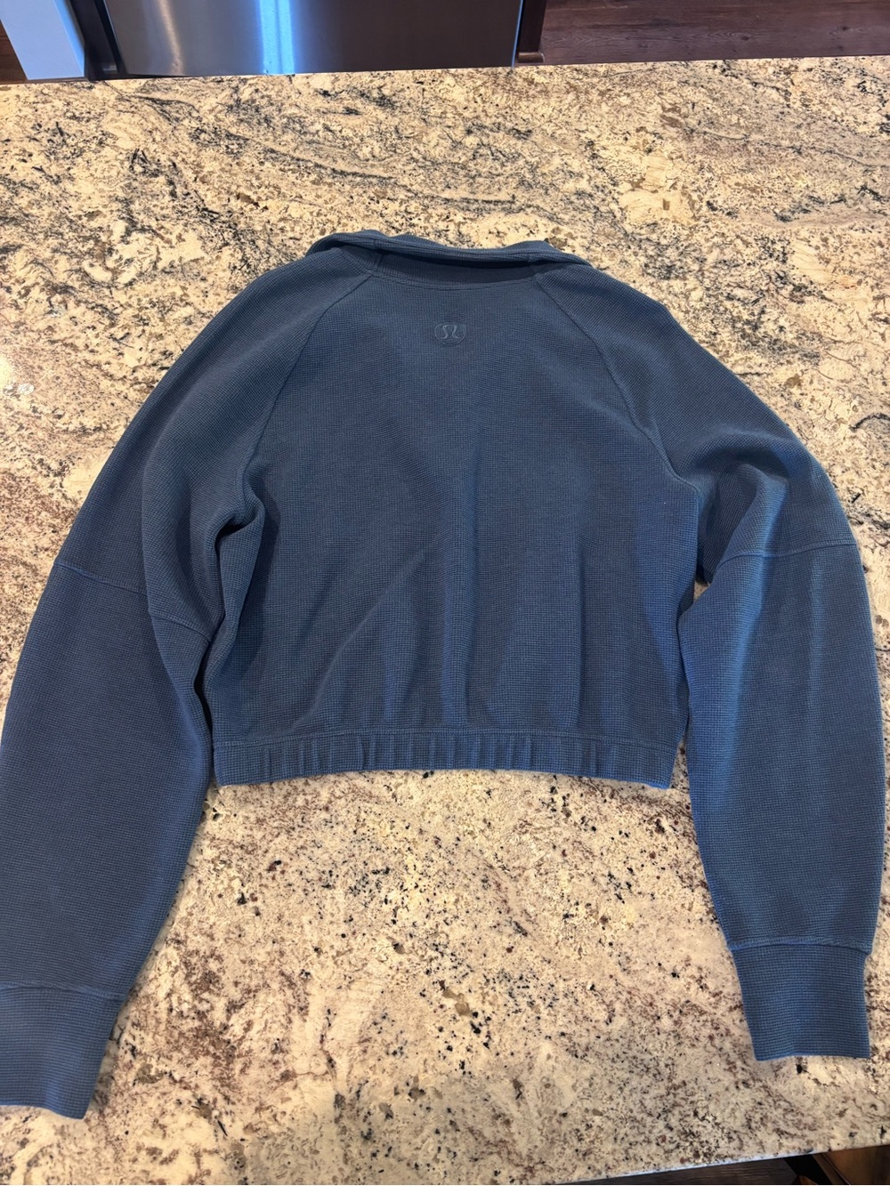 lululemon athletica Blue Cropped Half-Zip Pullover - Picture 2 of 6